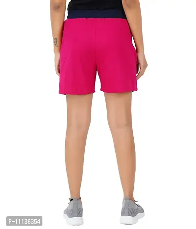 Blacktail Women's Outdoor Shorts (Shorts- 03_Black, Pink_XL)-thumb4