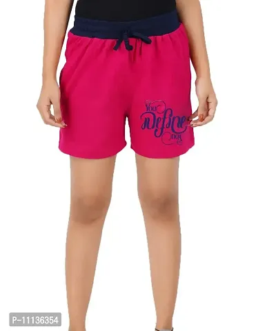 Blacktail Women's Outdoor Shorts (Shorts- 03_Black, Pink_XL)-thumb2