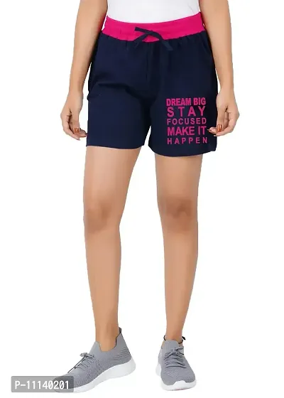 Blacktail Casual Shorts Women | Casual Shorts Women Combo | Regular Shorts for Women | Bermuda for Women | Boxer Shorts Women Pack 2 (XLarge, White-Navy)-thumb3