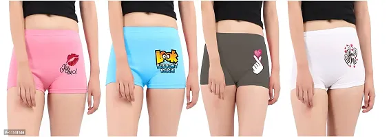 blacktail Women Cotton Panties (Pack of 3) (BOYSHORTS_Multicolor WH-PK-SG-SB_S)-thumb0