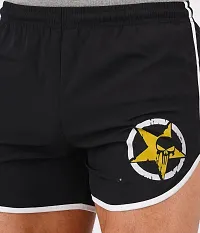 Men's Regular Fit Shorts with Zip Pocket Combo | Men's Cotton Shorts | Men's Shorts (M, Black)-thumb2