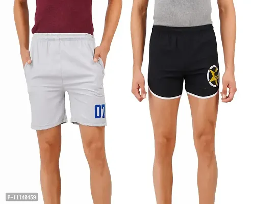Mens Shorts | Gym Shorts for Men Workout | Mens Shorts Combo Pack (M, G-B)