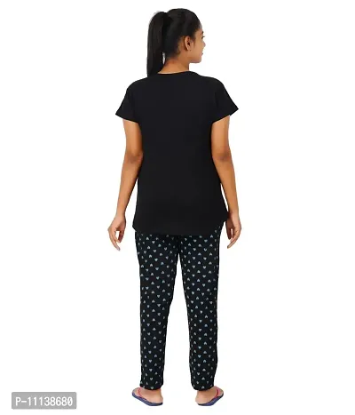 Blacktail Sleepwear Women | Nightwear Set Women | Night Tops Women(Pack1) (XX-Large, Bk)-thumb2