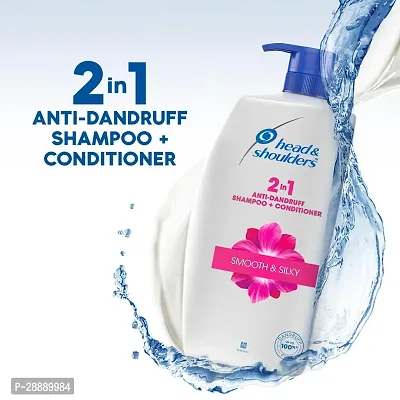 Head  Shoulders 2-in-1 Smooth and Silky Anti Dandruff Shampoo + Conditioner for Women  Men, With Almond Milk (1 L)-thumb2