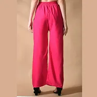 Stylish Casual Polyester Pink Palazzo For Women-thumb4