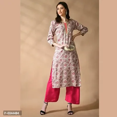 Stylish Casual Polyester Pink Palazzo For Women-thumb2