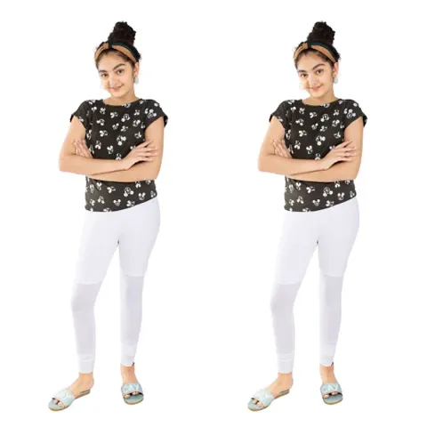 Kids Premium Leggings (White White)