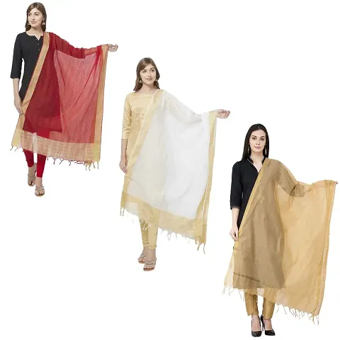 Women Banarsi Dupatta (Pack of 3)