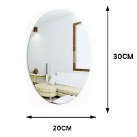 Oval Shape Adhesive Mirror Sticker for Wall - 20 * 30in-thumb3