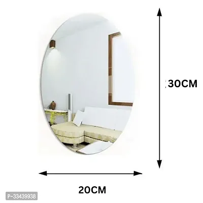 Oval Shape Adhesive Mirror Sticker for Wall - 20 * 30in-thumb4