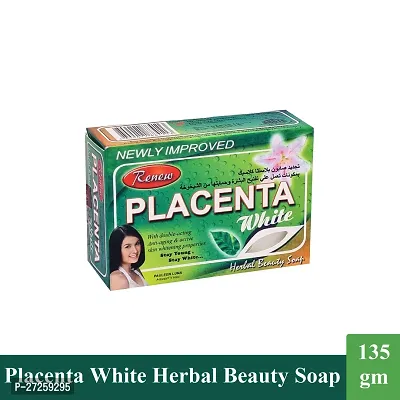 Renew Placenta White Face  Body Herbal Soap - Pack Of 1 (135gm)