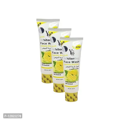 YC Whitening Lemon Face Wash - Pack Of 3 (100ml)