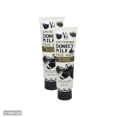 YC Donkey Milk Whitening Face Wash - Pack Of 2 (100ml)-thumb0