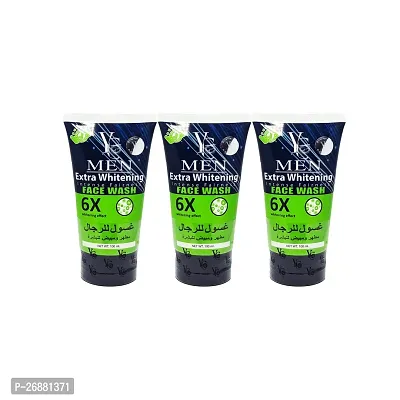 YC Men Extra Whitening Face Wash - 100ml (Pack Of 3)