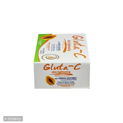 Gluta-C Skin Lightening With Papaya Enzymes Face  Body Soap - 135g-thumb0