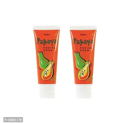 Mistine Papaya Facial Foam For All Skin - Pack Of 2 (100gm)