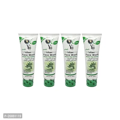 YC Whitening Green Tea Extract Face Wash - 100ml (Pack Of 4)-thumb0