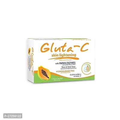 Gluta-C Lightening Soap With Papaya Exfoliants  (135 g)