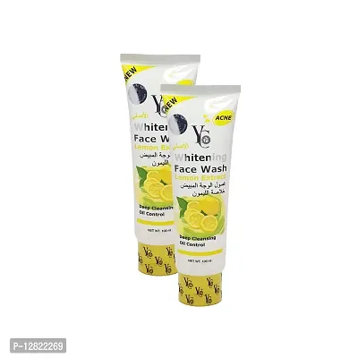 YC Whitening Lemon Face Wash - Pack Of 2 (100ml)-thumb0