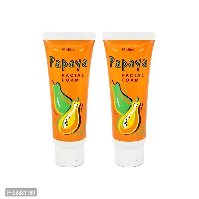 Mistine Papaya Facial Foam - 100g (Pack Of 2)