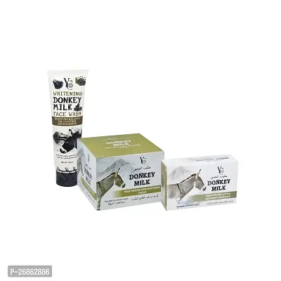 YC Whitening Donkey Milk Soap, Cream, Face Wash - 250g