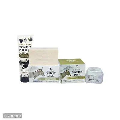 YC Donkey Milk Moisture Whitening Soap, Cream, Face Wash (250g)