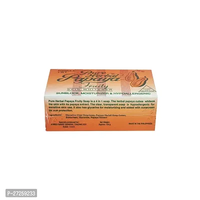 Pure Herbal Papaya Fruity Soap - 135g (Pack Of 3)-thumb3