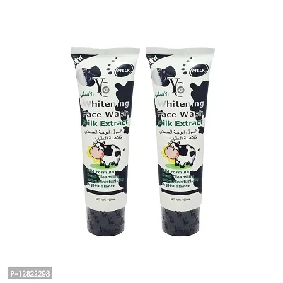 YC Whitening Milk Extract Face Wash - 100ml (Pack Of 2)-thumb0