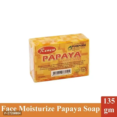 Renew Skin Whitening Papaya Cubes Soap - Pack Of 1 (135g)