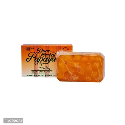 Pure Herbal Papaya Fruity Soap - 135g (Pack Of 3)-thumb4