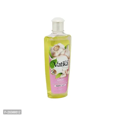 Vatika Garlic Promotes Natural Enriched Hair Growth Oil - 200ml-thumb0