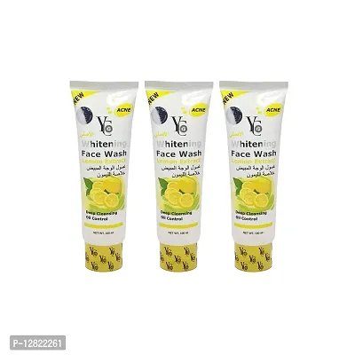 YC Whitening Lemon Extract Face Wash - 100ml (Pack Of 3)