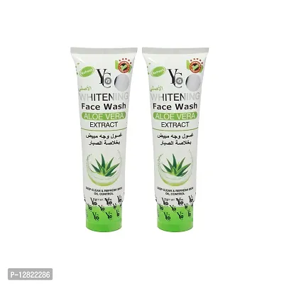 YC Whitening Aloe Vera Extract Face Wash - 100ml (Pack Of 2)-thumb0