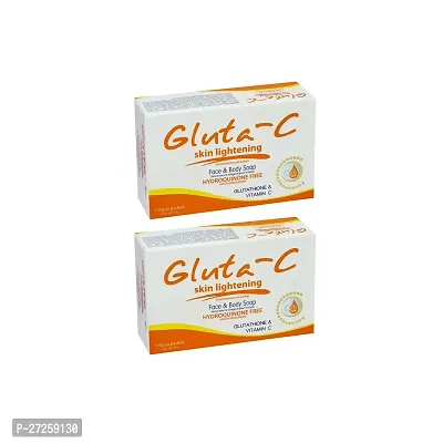 Gluta-C Skin Lightening Face  Body Soap - 135g (Pack Of 2)