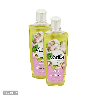 Vatika Naturals Garlic Promotes Hair Growth Oil - Pack Of 2 (200ml)