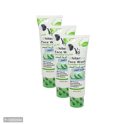 YC Whitening Cucumber Face Wash - Pack Of 3 (100ml)