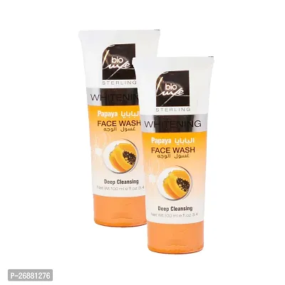 Bio Luxe Whitening Papaya Face Wash - 100ml (Pack Of 2)