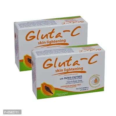 Gluta-C Papaya Intense Whitening Exfoliants Soap 135g - Pack Of 2