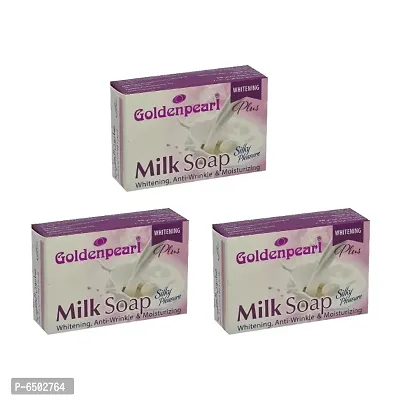 Golden Pearl Whitening Plus Milk Soap - 100g (Pack Of 3)