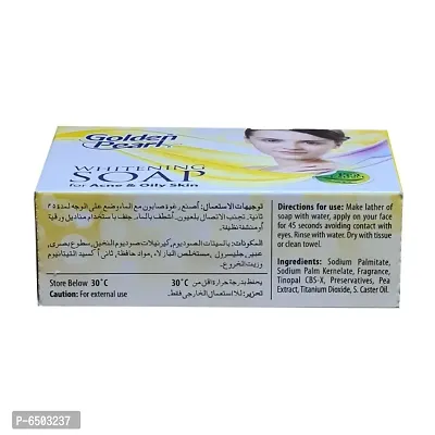 Golden Pearl Whitening Soap For Acne and Oil Skin 100gm-thumb4
