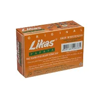 Likas Papaya Skin Whitening Soap - 135gm (Pack Of 6)-thumb1