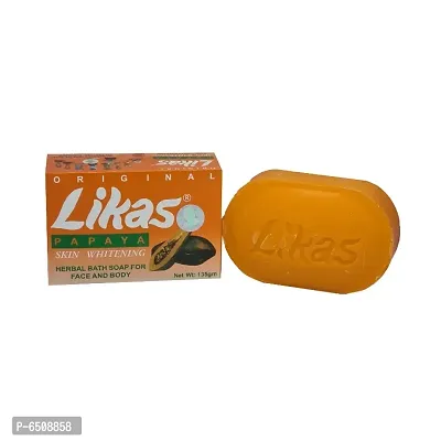 Likas Papaya Skin Whitening Soap - 135gm (Pack Of 6)-thumb4