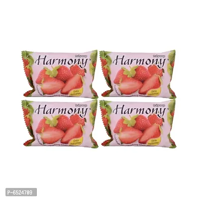 Harmony Strawberry Enriched Extra Moisturizer Fruity Soap Set of 4 - 75g