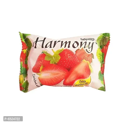 Harmony Fruity Soap Strawberry - 75gm (Pack Of 2)-thumb2