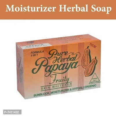 PURE HERBAL PAPAYA SOAP (135g)-thumb0