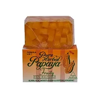 Pure Herbal Papaya Fruity Soap - 135g (Pack Of 4)-thumb3