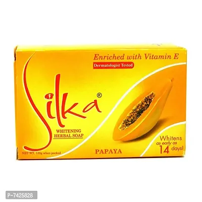 Silka Whitening Herbal Soap 135g-thumb0