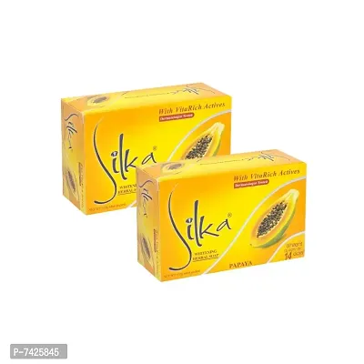 SILKA Papaya Whitening And Tightening (Pack Of 2) - 135gm-thumb0