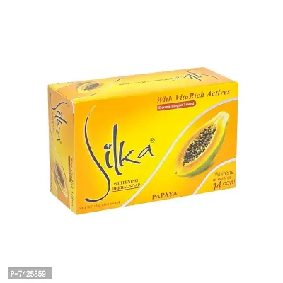 Silka Papaya Fairness Soap - 135g (Pack Of 1)-thumb2