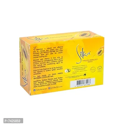 Silka Papaya Fairness Soap - 135g (Pack Of 1)-thumb3